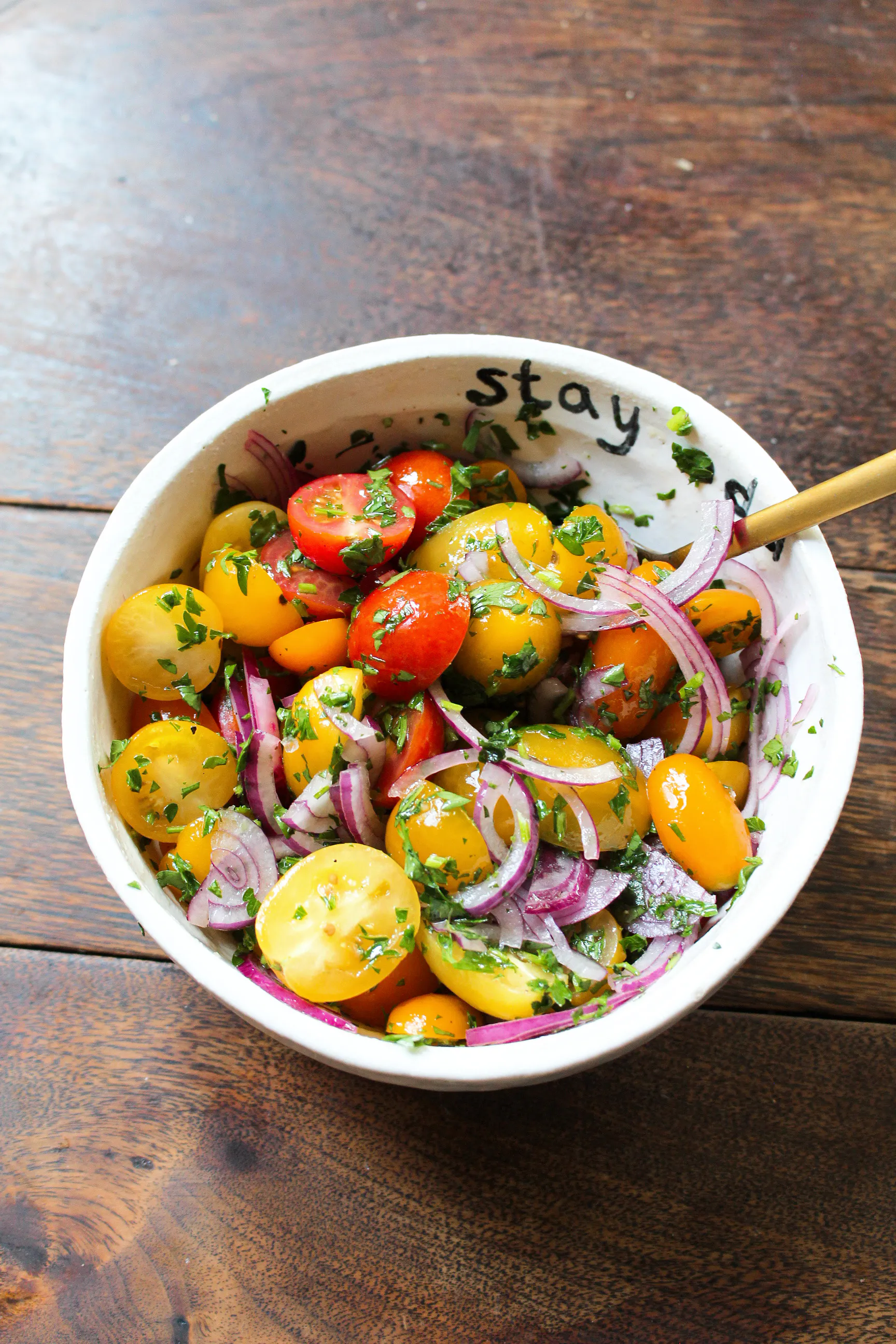 Quick Tomato &amp; Coriander Salad