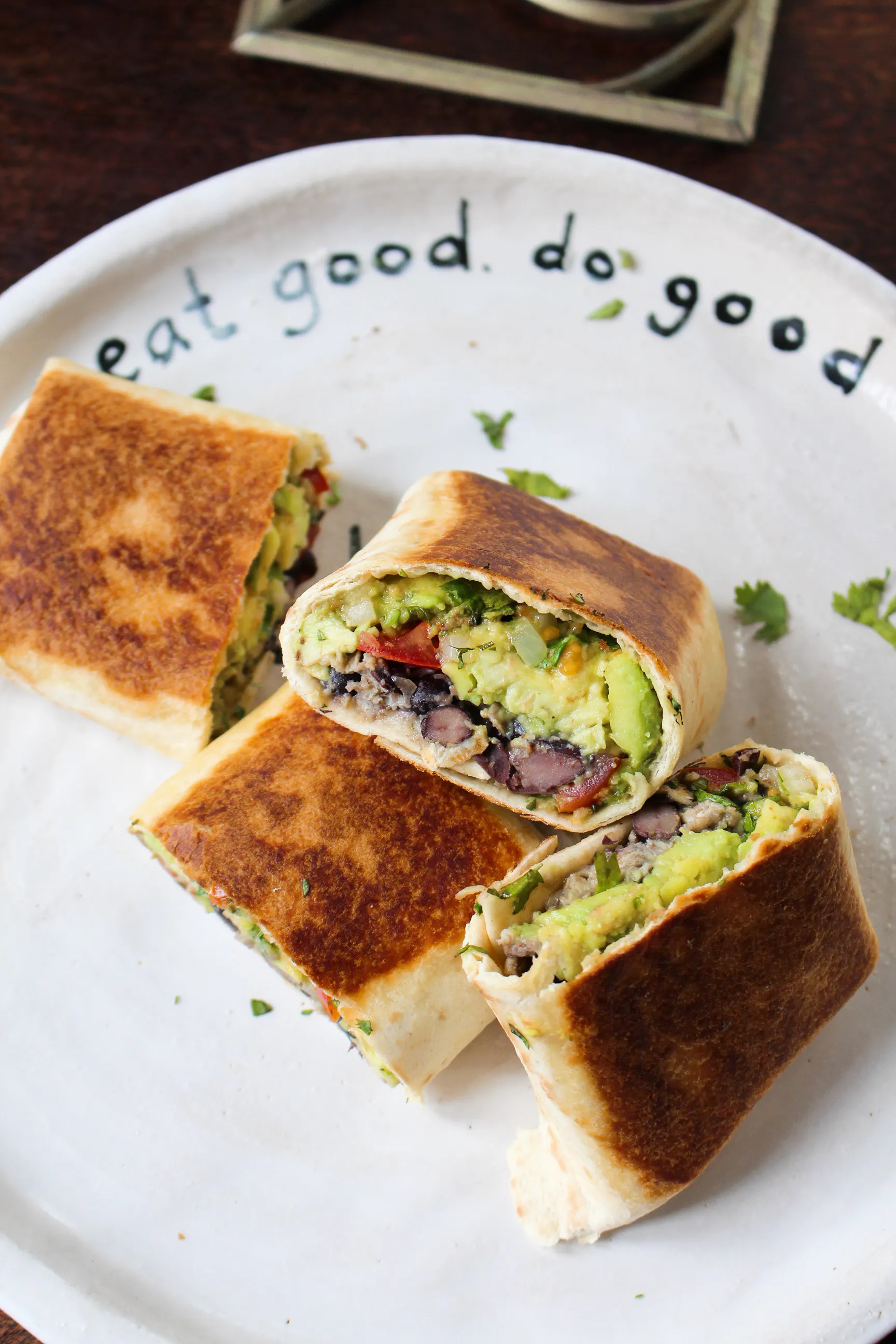 Veggie Avocado Breakfast Burrito