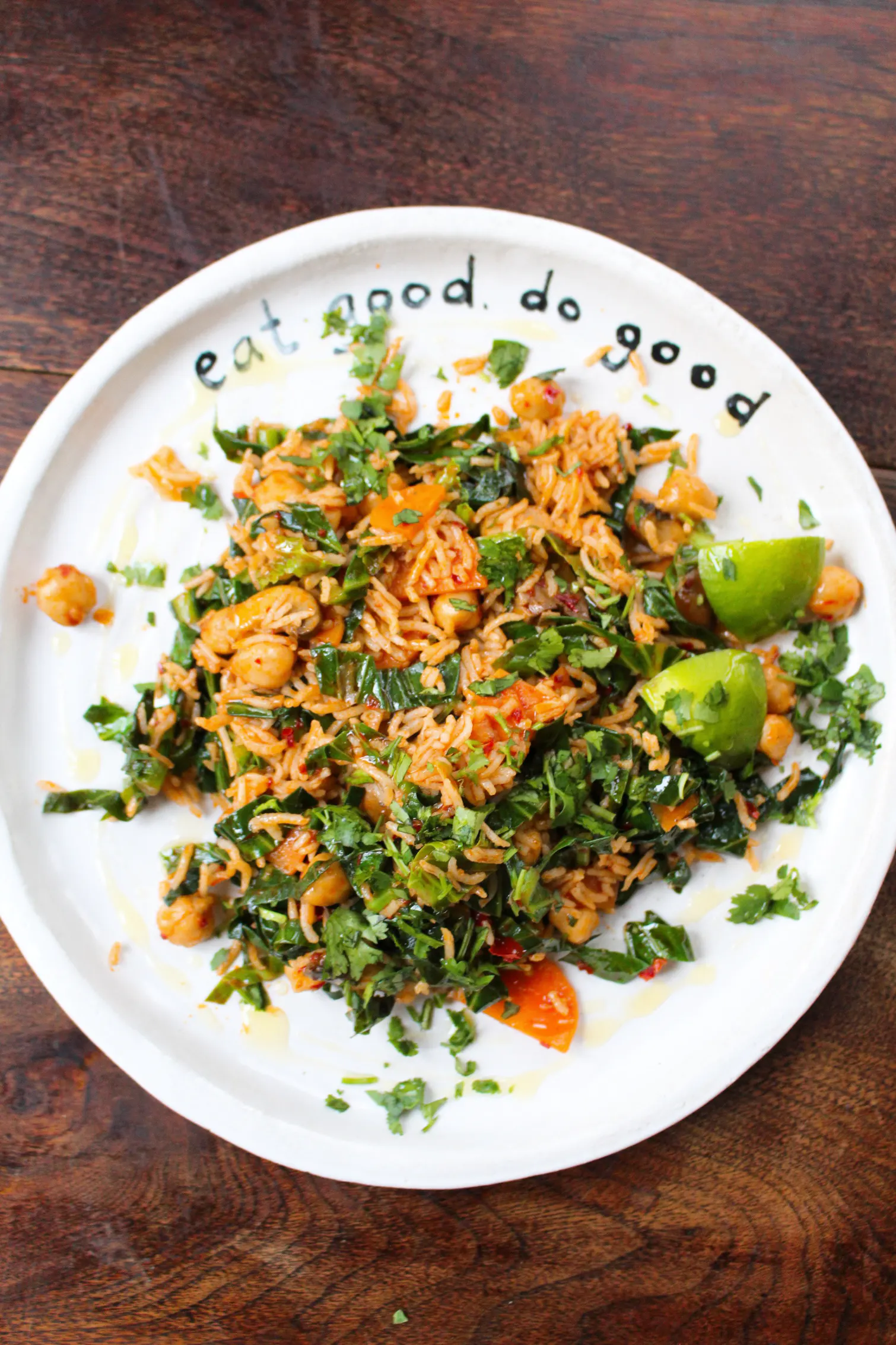 Spring Green & Harissa Stir Fried Rice