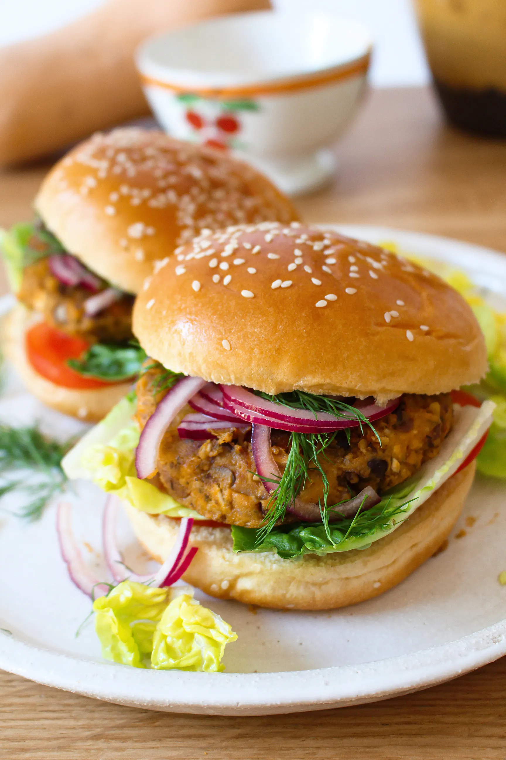 BBQ Squash & Black Bean Burgers