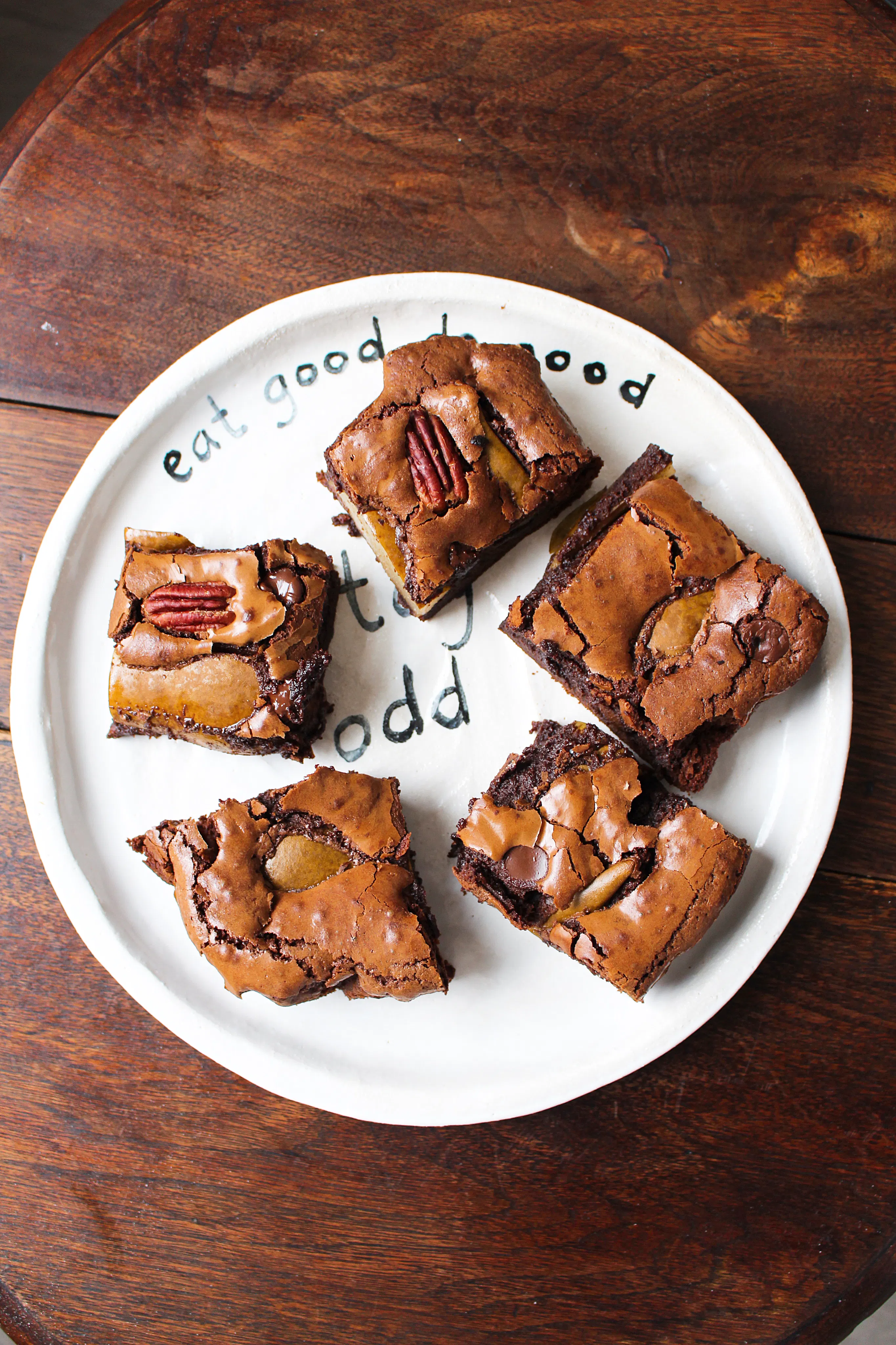 Pear and Chocolate Brownie