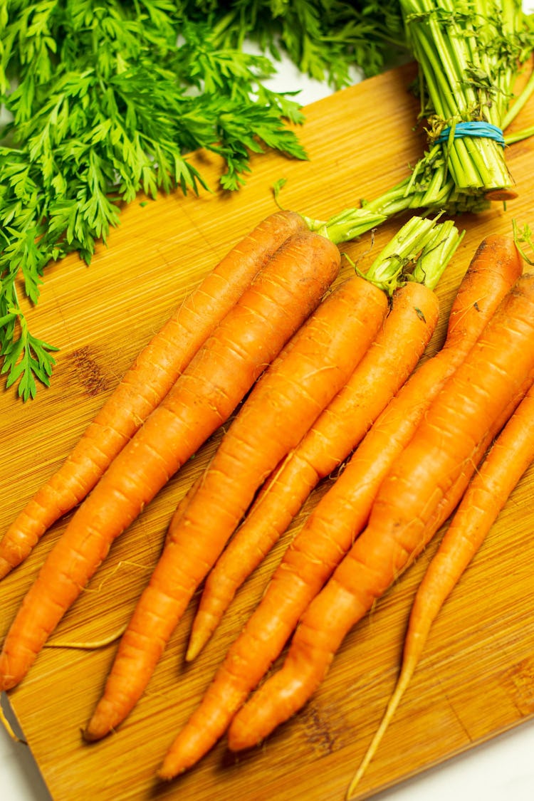 image of carrots on chopping board