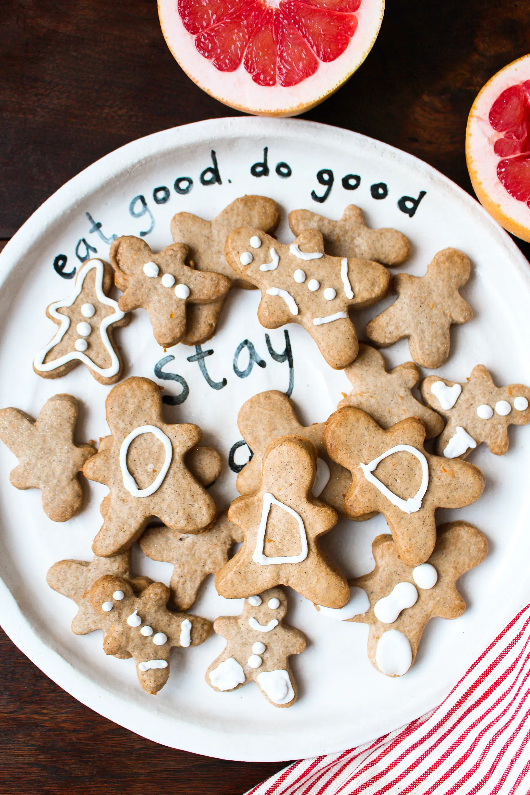 Grapefruit Zest Gingerbread Cookies