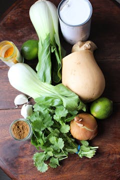 Ingredients on table