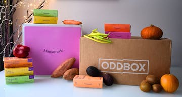 Mammamade box and Oddbox box