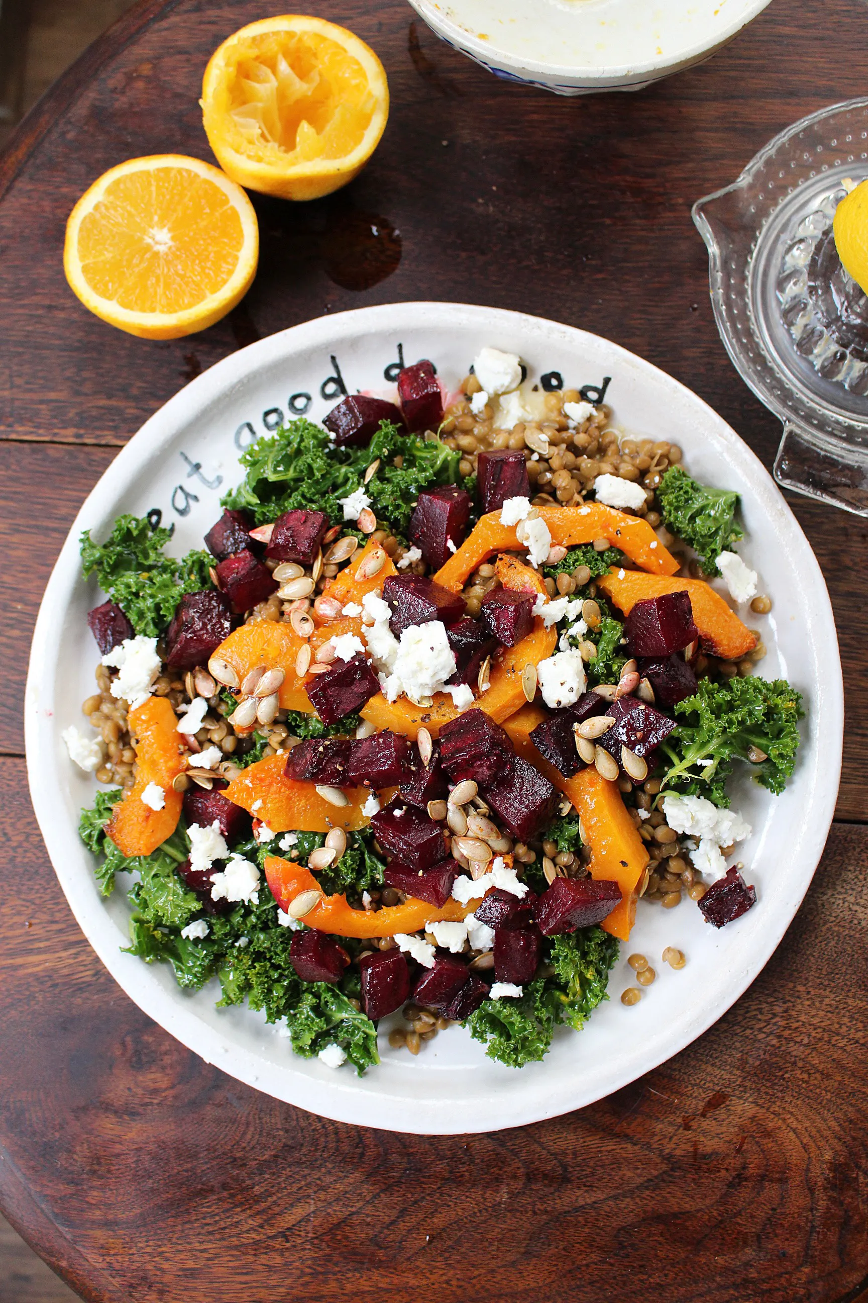 Winter Roasted Beetroot & Pumpkin Salad