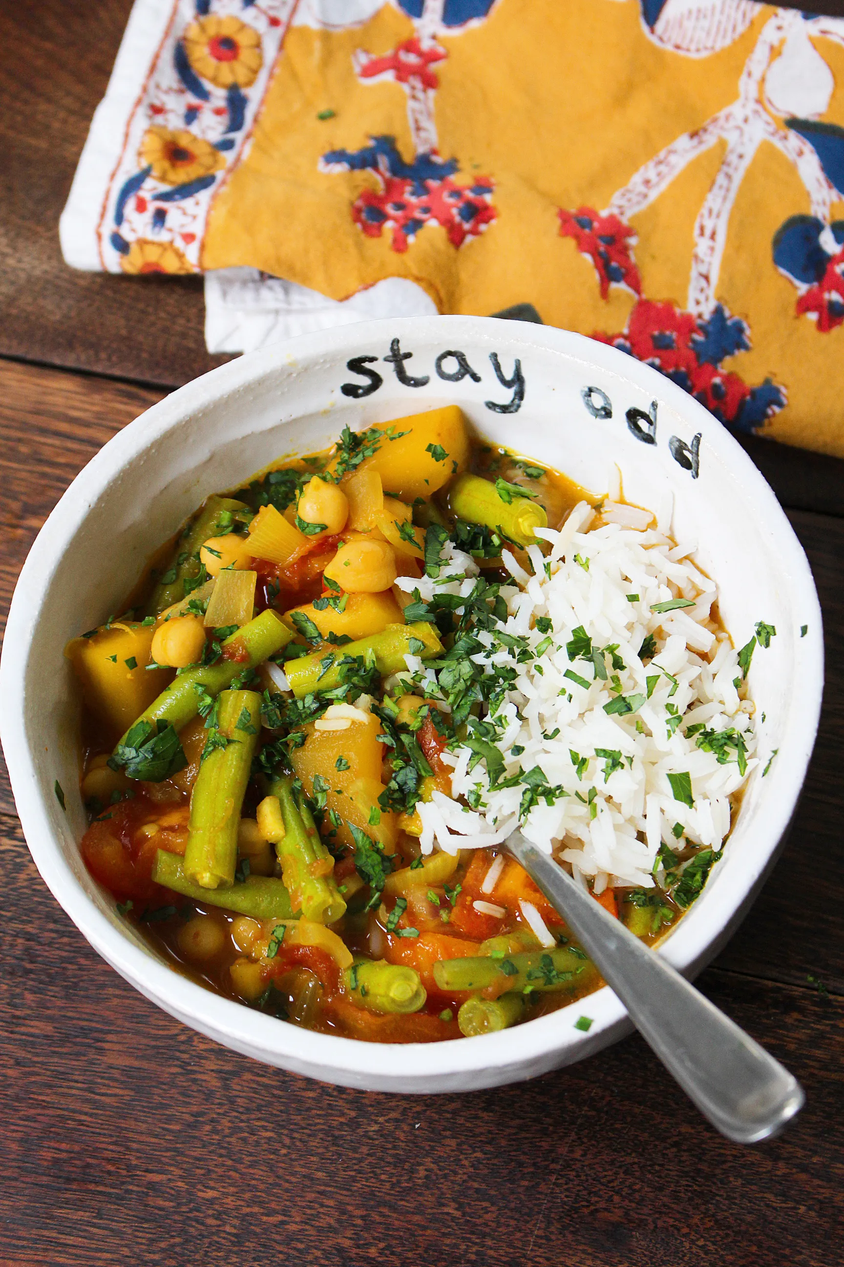 Slow Cooker Coconut Green Beans Curry