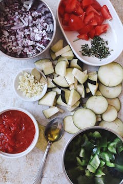 all the dry and wet ingredients