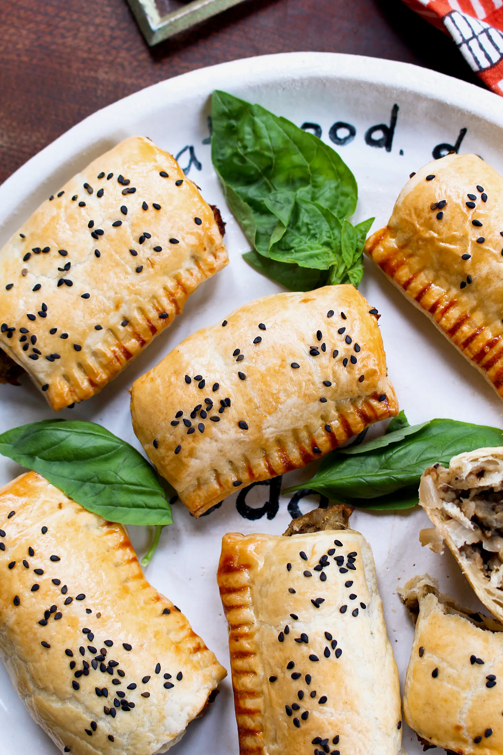Miso Aubergine Sausage Rolls 