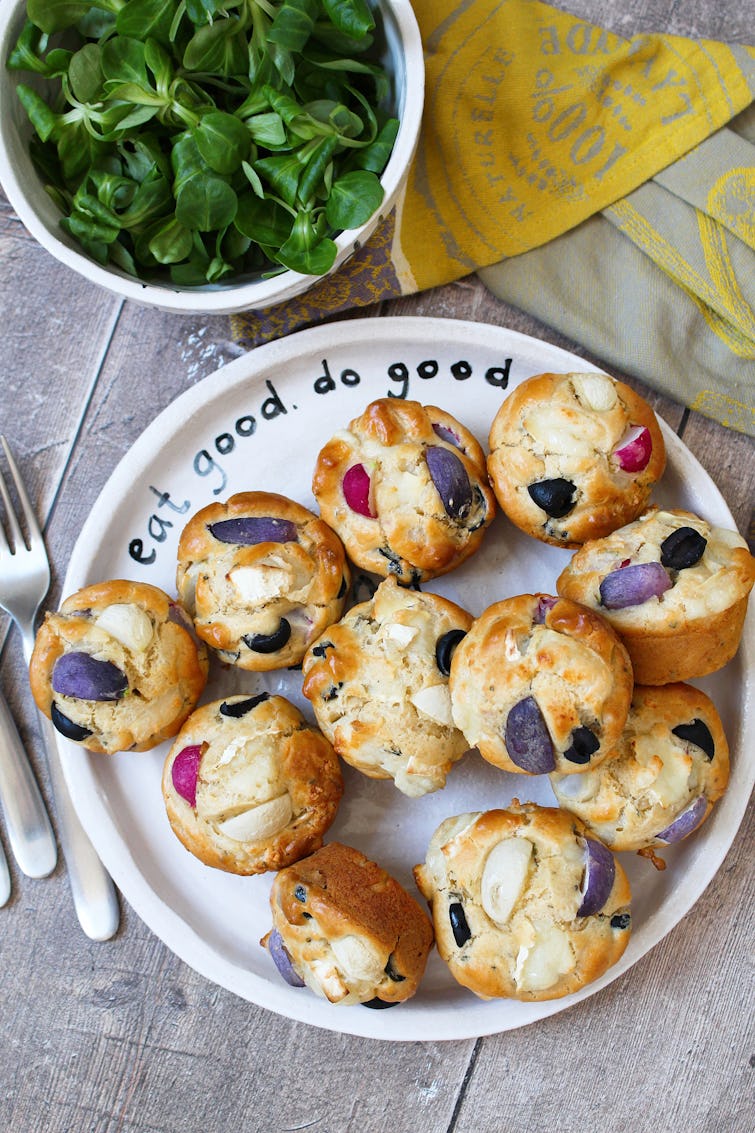Raddish muffins in Oddbox plate 