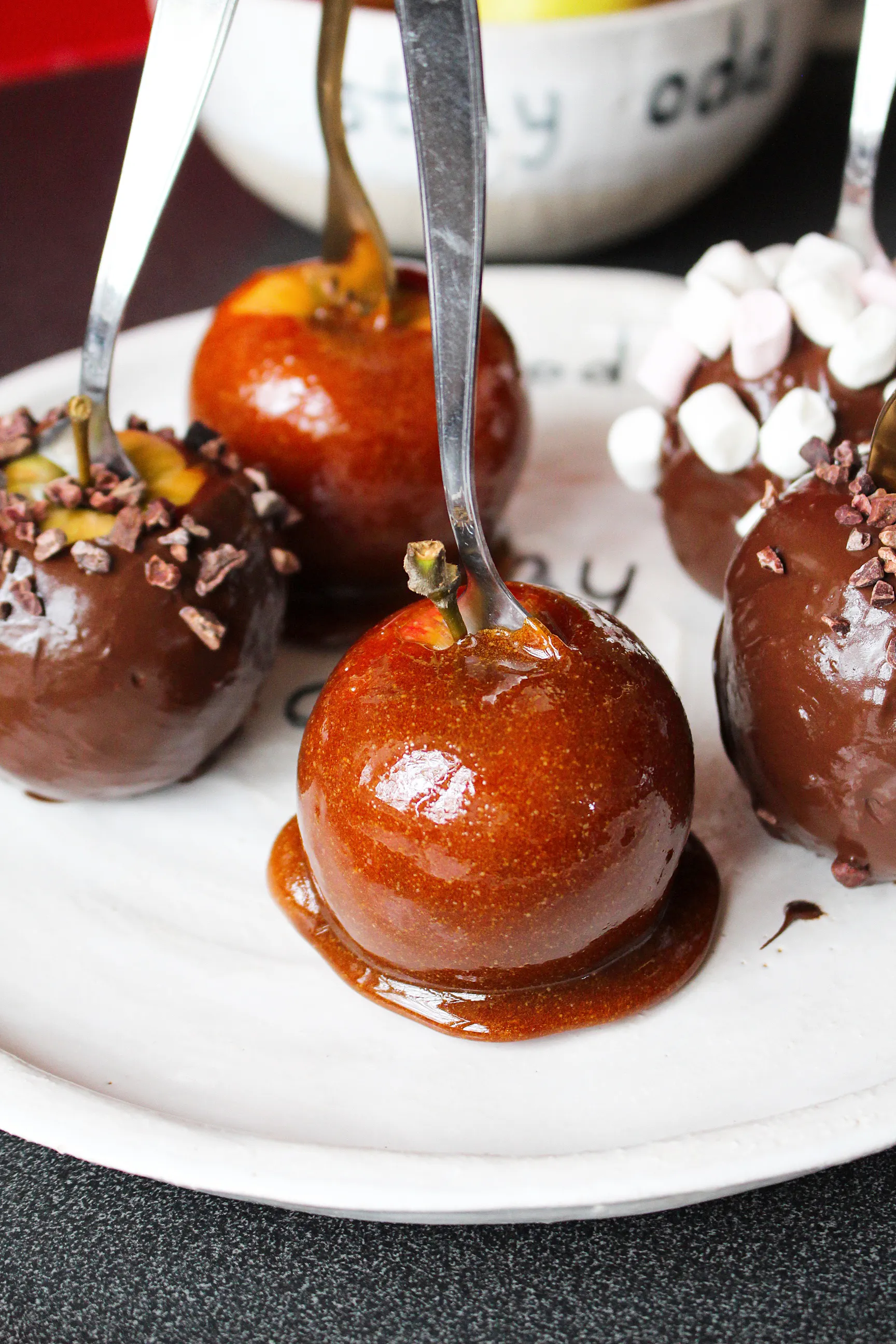 Bonfire Wonky Toffee Apples