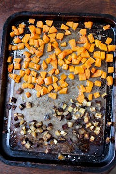 roasted veggies out of the oven