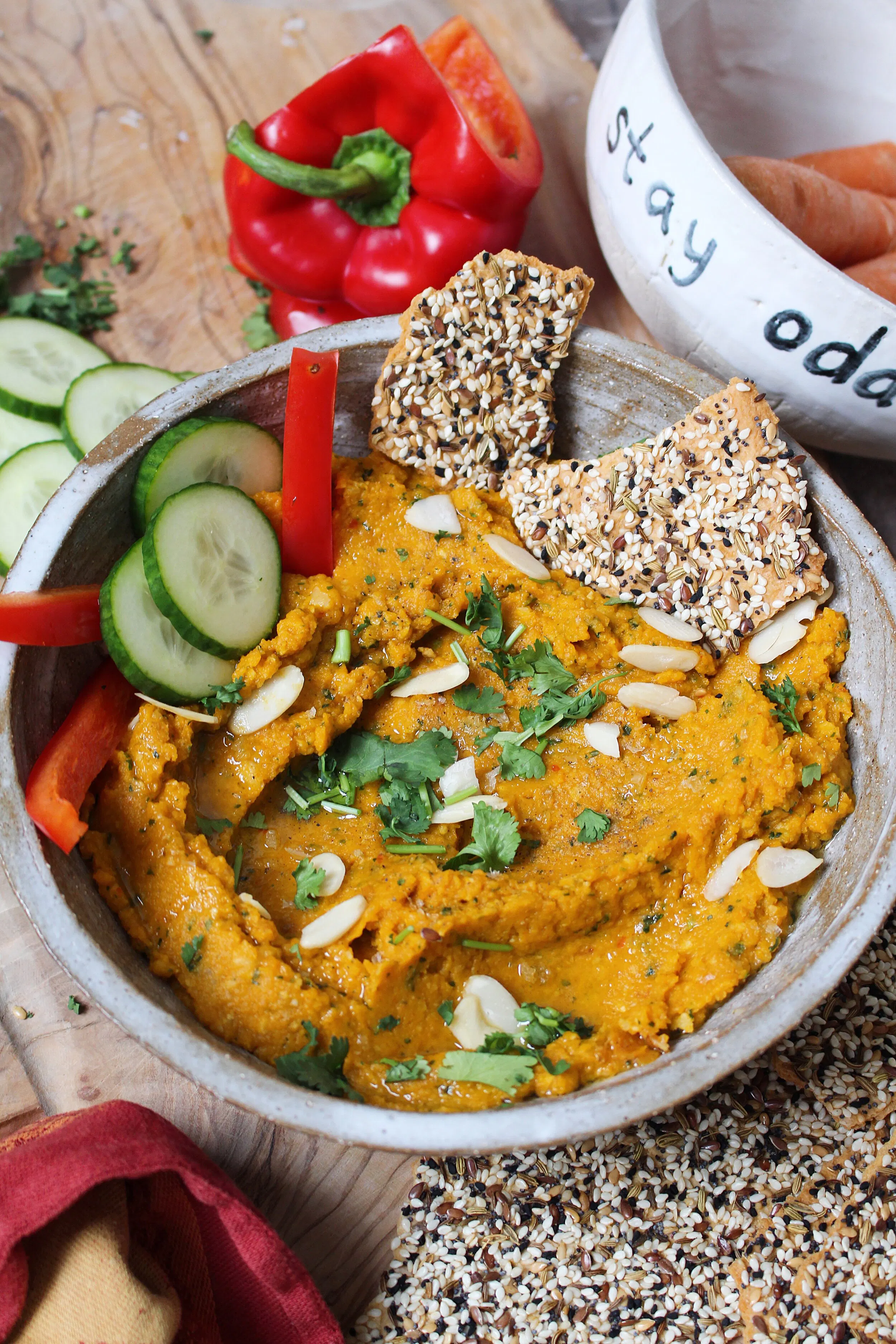 Harissa Roasted Carrot Dip