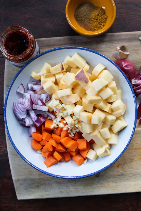 Slow Cooker Moroccan Swede & Lentils Stew
