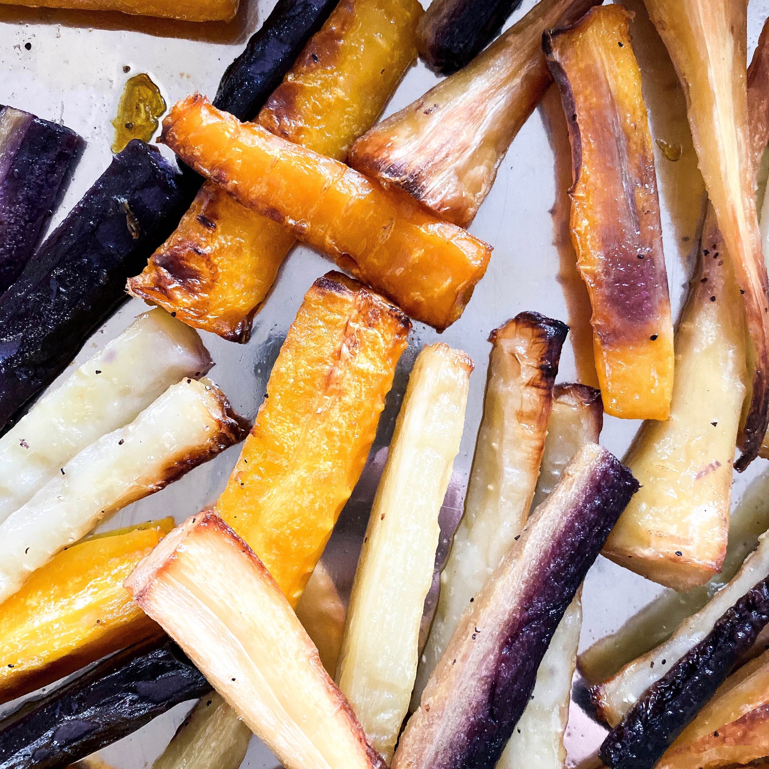 roasted carrots and parsnips