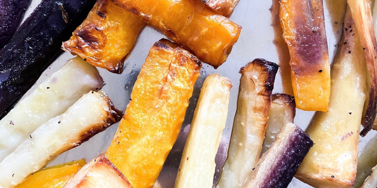 roasted carrots and parsnips