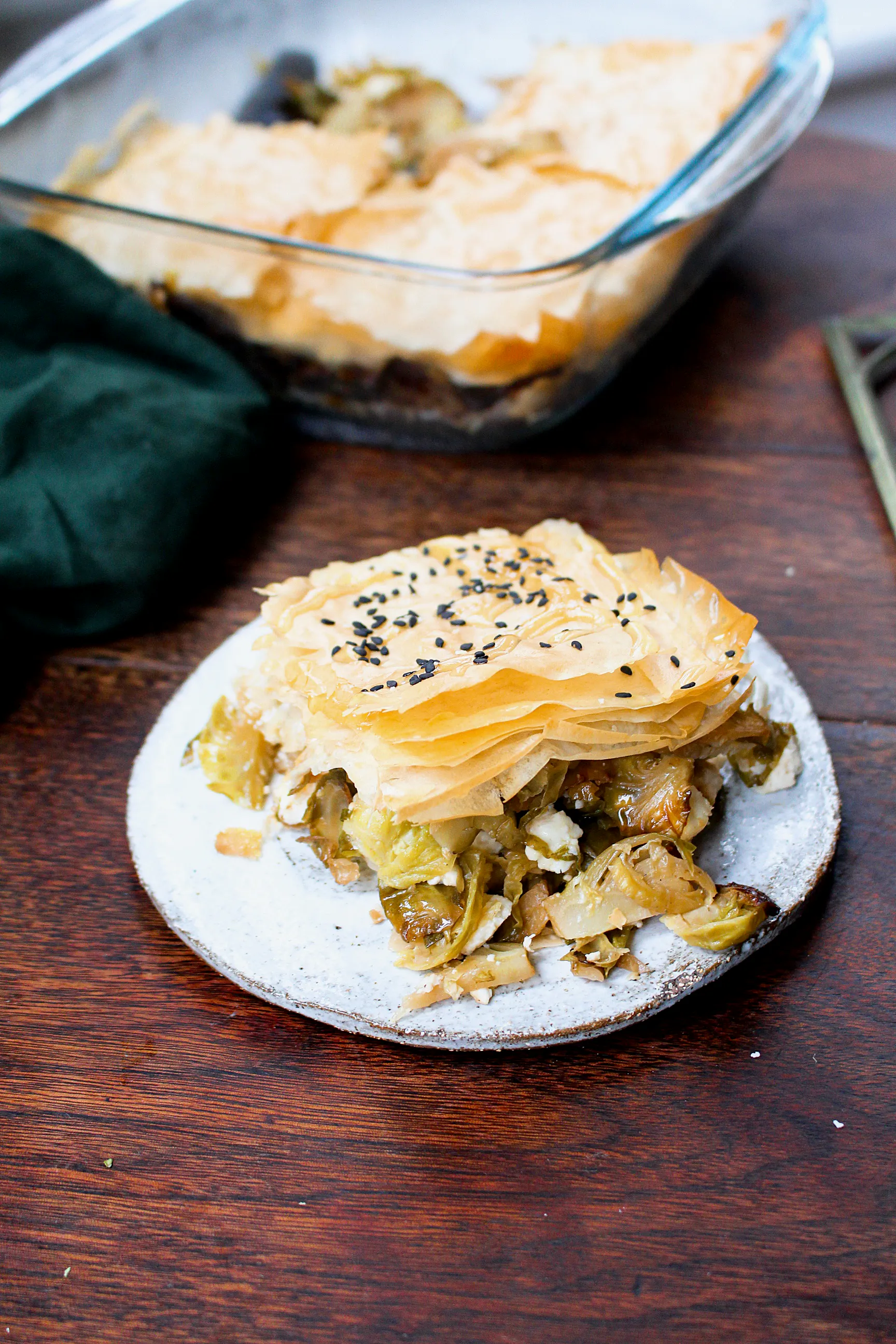 Brussels Sprouts Spanakopita