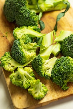 Broccoli chopped into pieces