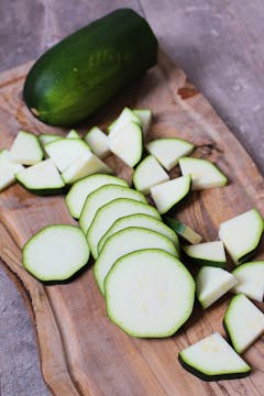 chopped courgette