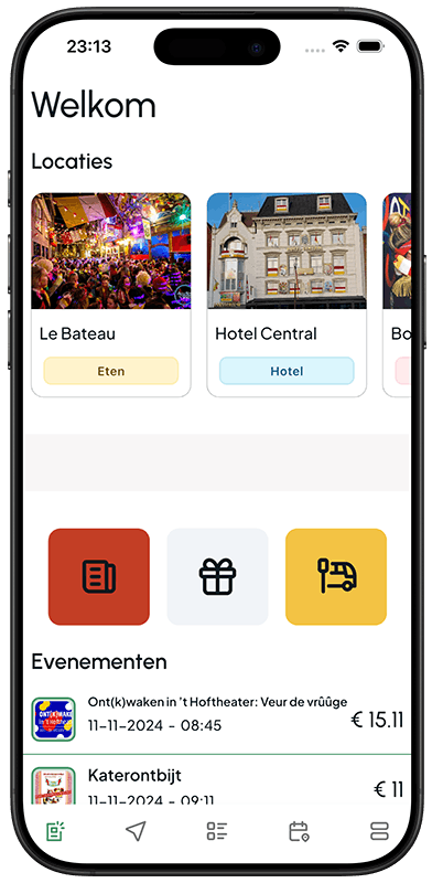 OetelApp op een iPhone