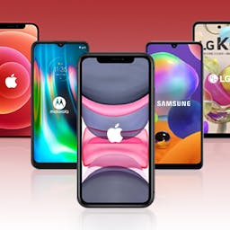 imagem de celulares de todas as marcas como apple, motorola, samsung e LG