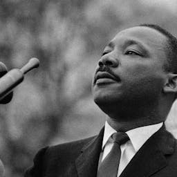 Imagem retirada do documentário "Martin Luther King: Um Homem Marcado" que registra Martin Luther King