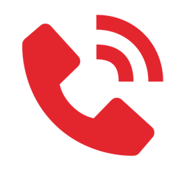 icone telefone vermelho