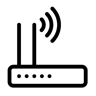 ícone de um roteador wi-fi