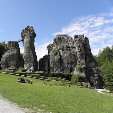 Externsteine close to Horn-Bad Meinberg in Teutoburg Forest