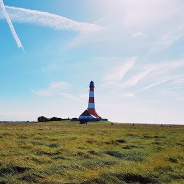 Lighthouse at North Sea coast