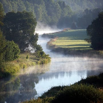 Dusty river in Upper Franconia  