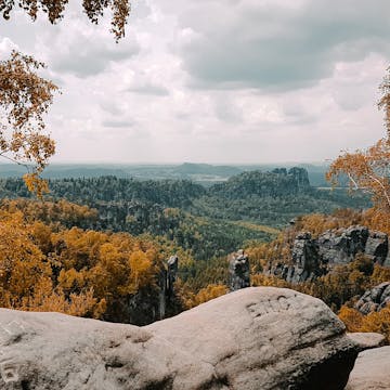 Ausblick in der Sächsischen Schweiz