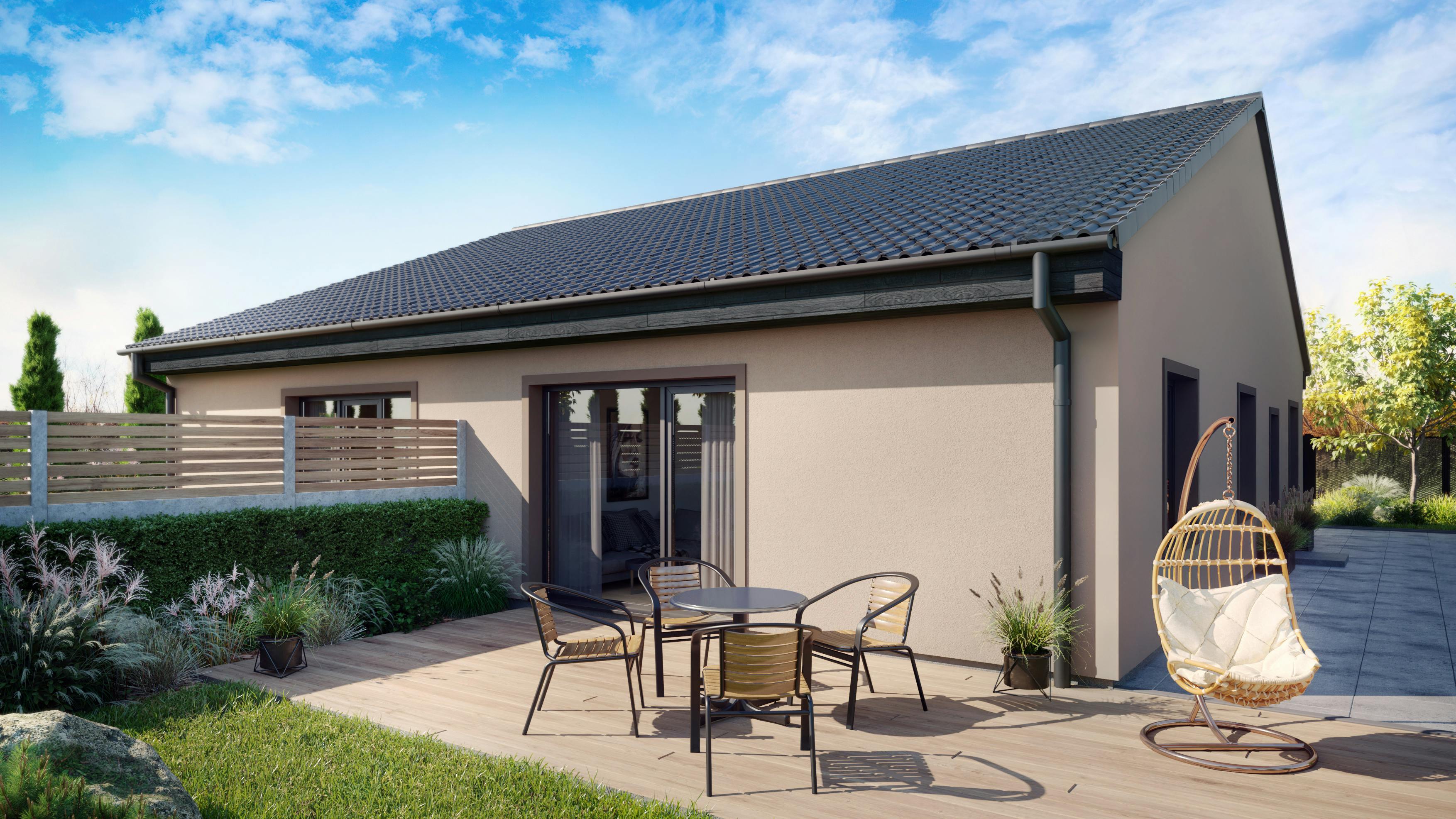 Vizualizace domu se zahradou