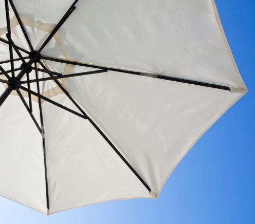 Parasol and blue sky