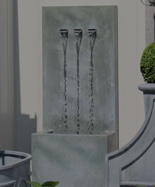 Contemporary Wall Fixed Concrete Water Feature