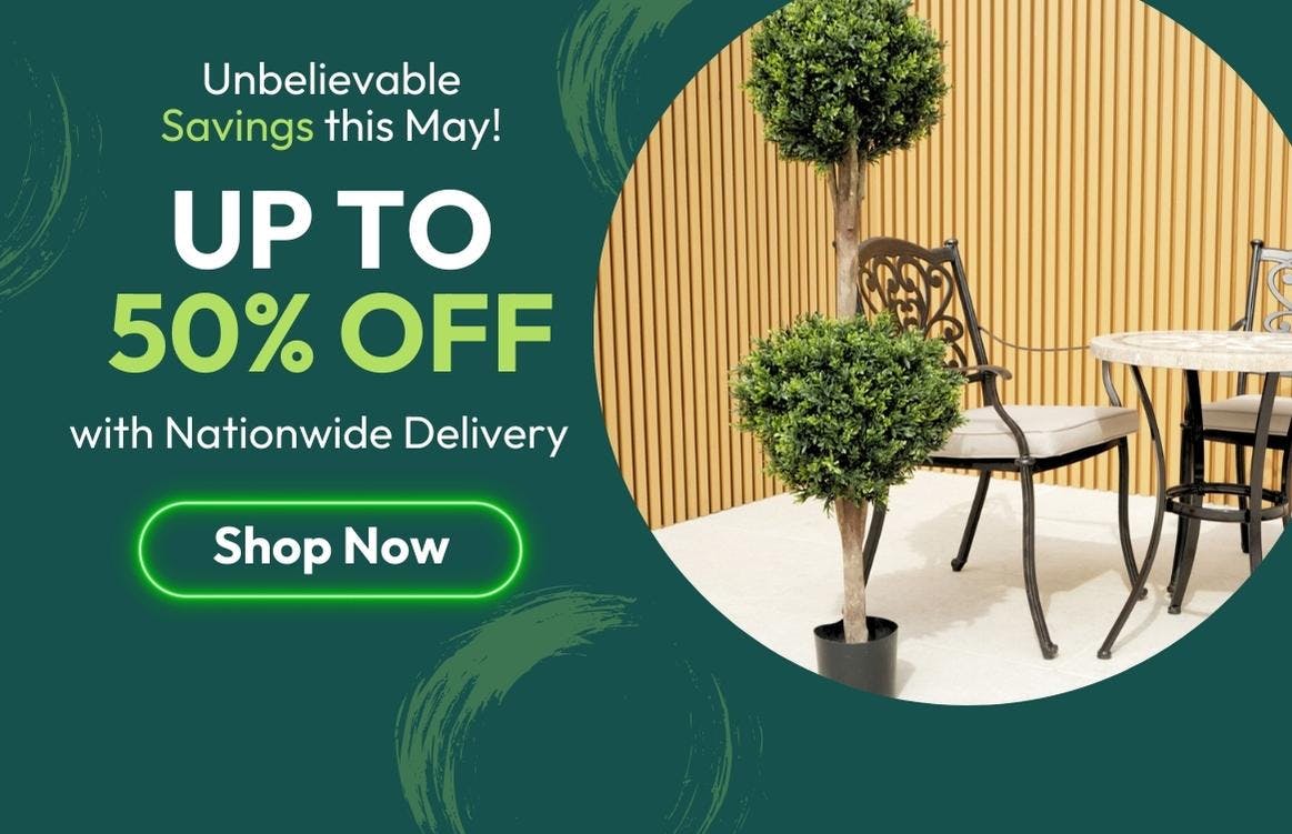 May Savings with Up To 50% Off Artificial Trees