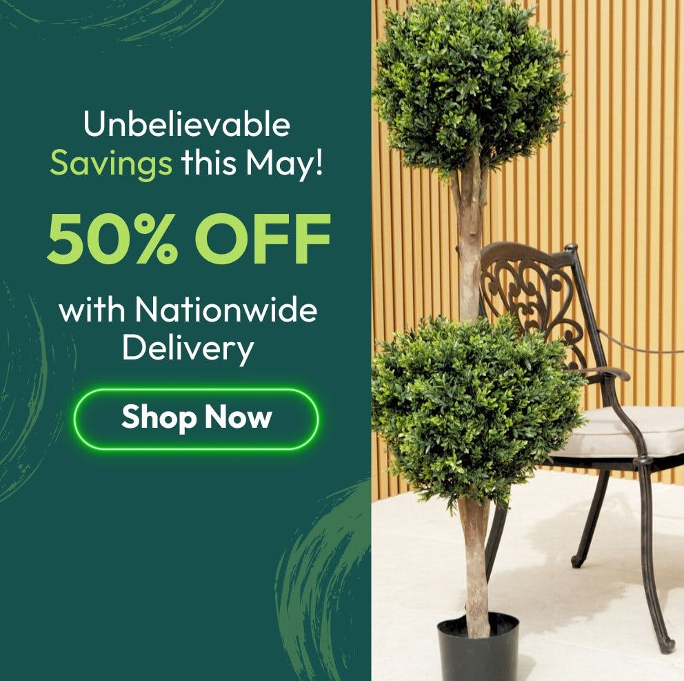 May Savings with Up To 50% Off Artificial Trees