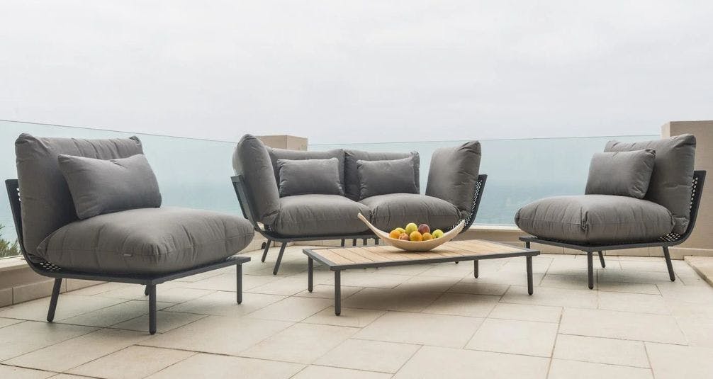 Alexander Rose Beach Modular Sofa Set - Dark Grey