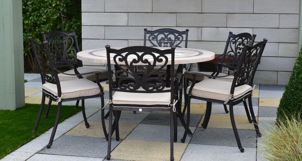 Cast Aluminium Range 6 Seat Set