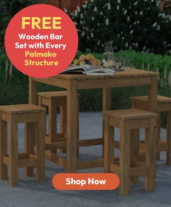 Wooden Bar  Set with Every  Palmako  Structure