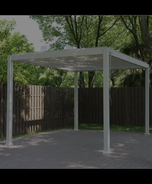 Ares 3x3 White pergola Black Friday Sale