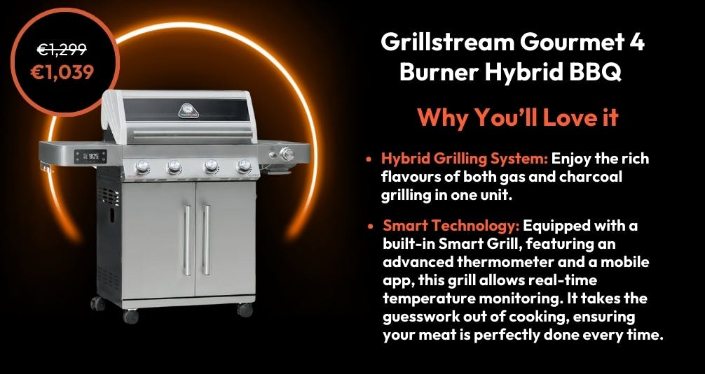 Grillstream Gourmet 4 Burner Hybrid BBQ