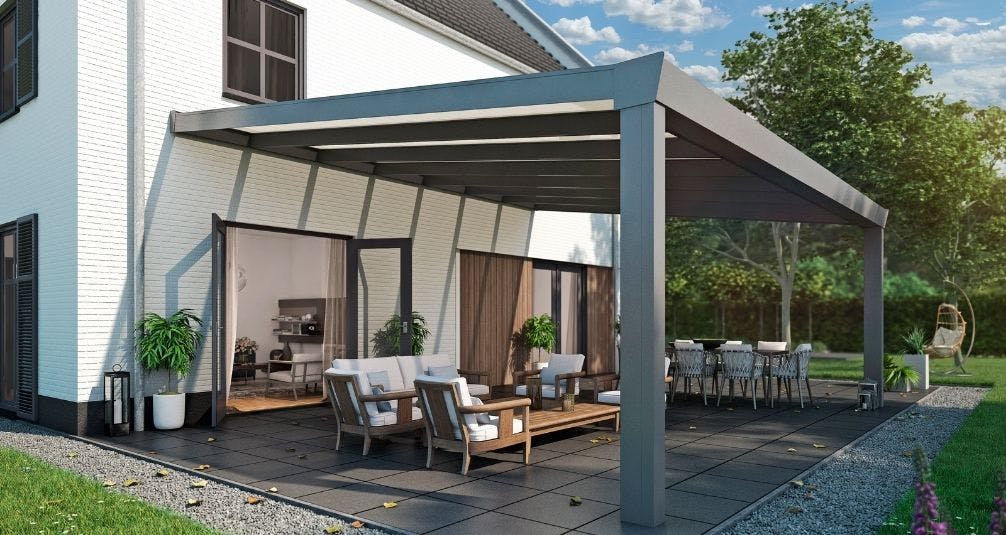 Garden with Superior Edition Bespoke Pergola