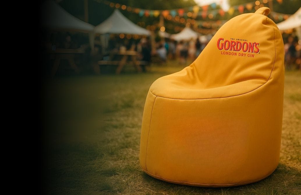 Branded Beanbags with Gordons Logo
