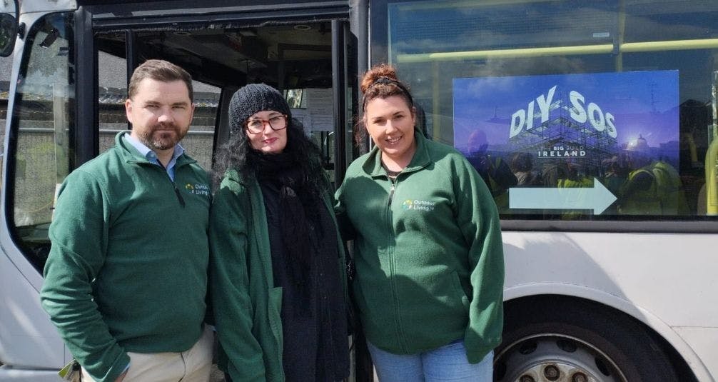 DIY SOS Outdoor Living Team On Site