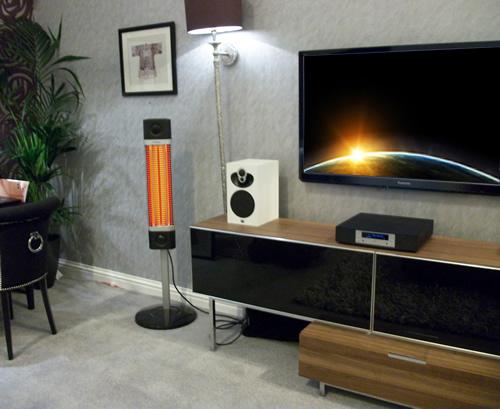 Veito LT Carbon Infrared Free Standing Indoor Heater in lounge