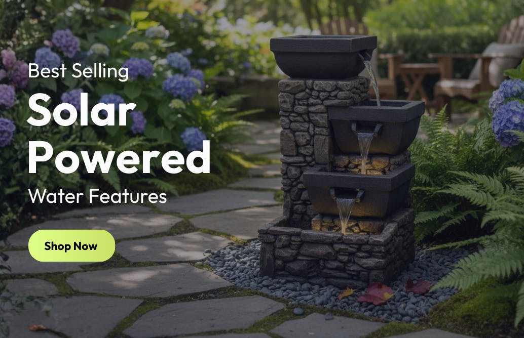 Solar Water Features January Sale