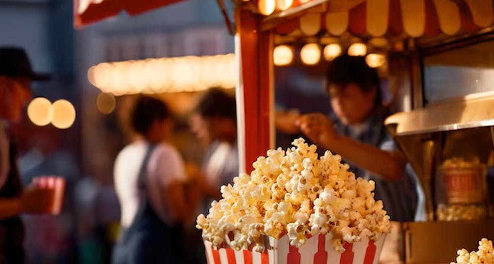 old fashioned popcorn stand
