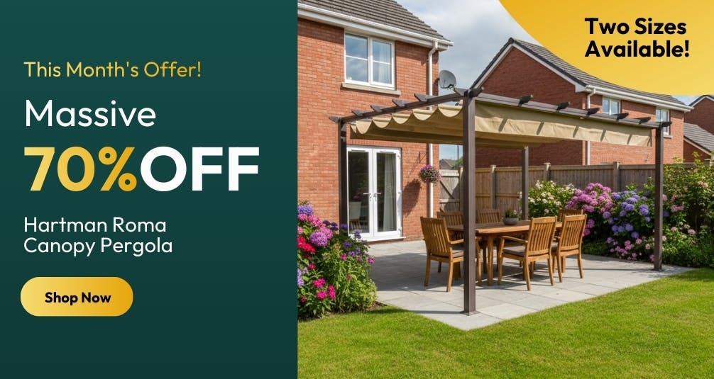 70 Percent Off Hartman pergola