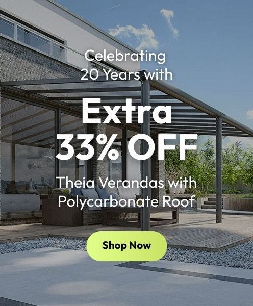 Extra 33 Percent Off Garden Verandas Theia Range Outdoor Living Structures